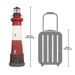 Design Toscano Coastal Shoal Lighthouse Solar Beacon Statue -Design Toscano Store GUEST 002048ab ff90 410e 859b 5fe89307ac08