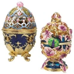 Design Toscano The Royal Garden Romanov Inspired-style Collectible Enameled Egg Set