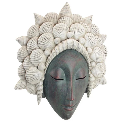 Design Toscano The Seashell Maiden Mermaid Wall Sculpture 4 Design Toscano The Seashell Maiden Mermaid Wall Sculpture - Image 2