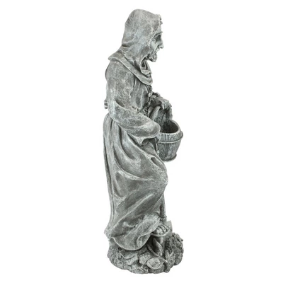 Design Toscano St. Fiacre, The Gardener's Patron Saint Statue 5 Design Toscano St. Fiacre, The Gardener's Patron Saint Statue - Image 3