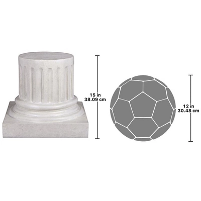 Design Toscano Roman Empire Column Garden Statuary Pedestal: Medium 7 Design Toscano Roman Empire Column Garden Statuary Pedestal: Medium - Image 5