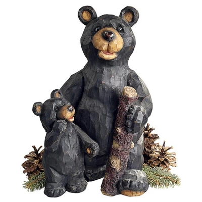 Design Toscano Black Forest Bear Pair Sculpture - Multicolored 3 Design Toscano Black Forest Bear Pair Sculpture - Multicolored