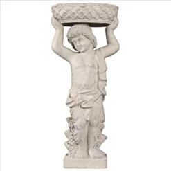 Design Toscano Young Bacchus With Basket Planter Garden Statue: Bacchus Left -Design Toscano Store GUEST 07df9434 44a9 4b29 8d7e b6f196f94212