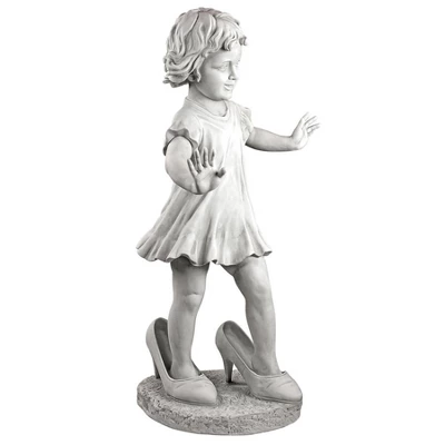 Design Toscano Hillary In Heels Garden Girl Statue 4 Design Toscano Hillary In Heels Garden Girl Statue - Image 2