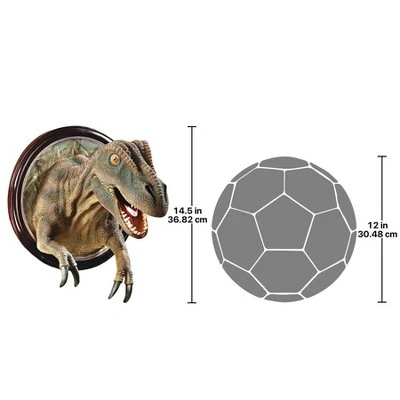 Design Toscano T-Rex Dinosaur Trophy Wall Sculpture 4 Design Toscano T-Rex Dinosaur Trophy Wall Sculpture - Image 2