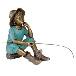 Design Toscano Fish Wish Fisherboy Cast Bronze Garden Statue -Design Toscano Store GUEST 11f838ec 152b 46dd 9673 114eb166cded