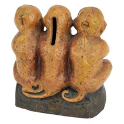 Design Toscano Speak No, See No, Hear No Evil Monkeys Still Action Die-Cast Iron Coin Bank -Design Toscano Store GUEST 1342a5f1 b265 4fcb bb4c 764c6a64bf2e