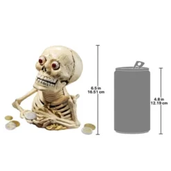 Design Toscano Bugged-Out Hungry Skeleton Cast Iron Mechanical Coin Bank -Design Toscano Store GUEST 146b4934 2164 4ec1 825c a3bb7d157a86