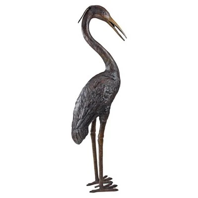 Design Toscano Medium Heron Head Low Cast Bronze Garden Statue 3 Design Toscano Medium Heron Head Low Cast Bronze Garden Statue