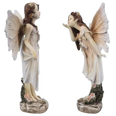 Design Toscano Wildflower Meadows Fairies Garden Statues: Set Of Two 7 Design Toscano Wildflower Meadows Fairies Garden Statues: Set Of Two - Image 5