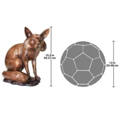 Design Toscano The Observant Sitting Fox Cast Bronze Garden Statue -Design Toscano Store GUEST 1dd616c2 a4d4 4e53 8127 d38351ad7767