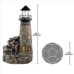 Design Toscano Seaside Lighthouse LED Illuminated Cascading Garden Fountain -Design Toscano Store GUEST 26279029 43be 45af 8a9f c14ebec07206
