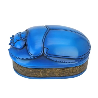 Design Toscano Pharaoh Amenhotep Royal Scarab Sculptural Box 5 Design Toscano Pharaoh Amenhotep Royal Scarab Sculptural Box - Image 3