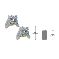 Design Toscano Gnash The Grotesque Gargoyle Wall Sculptures: Set Of 2