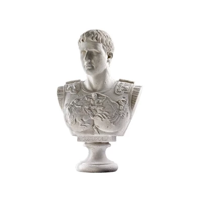 Design Toscano Caesar Augustus Of Prima Porta Grand-Scale Sculptural Bust 3 Design Toscano Caesar Augustus Of Prima Porta Grand-Scale Sculptural Bust