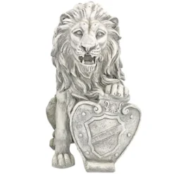 Design Toscano Roaring Beasts Of Castello Di Rocca Lion Sentinel Statue: Left Paw Up -Design Toscano Store GUEST 2c94f780 e6ed 4f44 84fb 06d45d12a10c