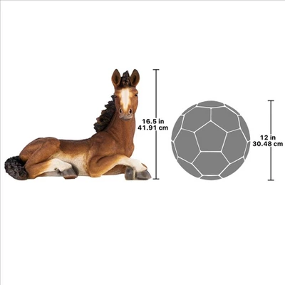 Design Toscano Relaxing Pony Horse Foal Statue 9 Design Toscano Relaxing Pony Horse Foal Statue - Image 7