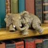 Design Toscano Ernie The Elephant Shelf Sitter Sculpture: Set Of Two