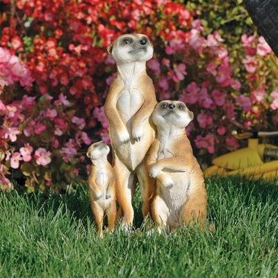 Design Toscano The Meerkat Family Sculpture - Multicolored 3 Design Toscano The Meerkat Family Sculpture - Multicolored