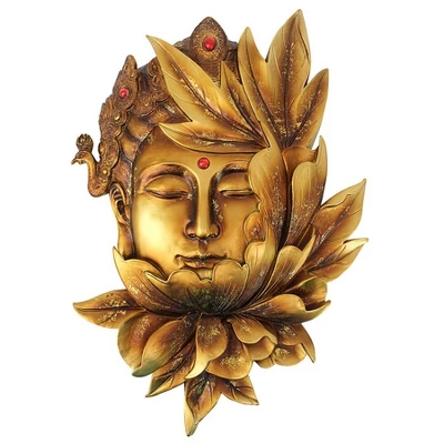 Design Toscano Enlightened Deities Wall Sculptures: Guan Yin 3 Design Toscano Enlightened Deities Wall Sculptures: Guan Yin