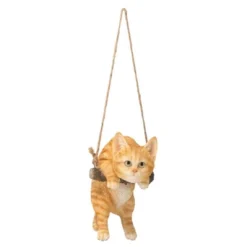 Design Toscano Orange Tabby Kitty On A Perch Hanging Cat Sculpture - Multicolored -Design Toscano Store GUEST 3455470f 2a2f 44d6 bb7e 0ef368fdca33