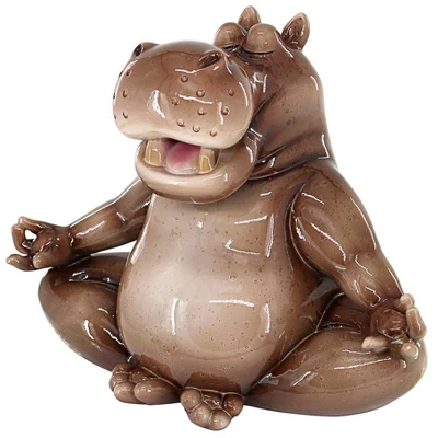Design Toscano A Ton Of Zen Yoga Hippo Garden Statue 4 Design Toscano A Ton Of Zen Yoga Hippo Garden Statue - Image 2
