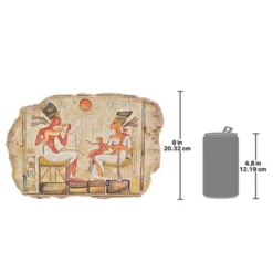 Design Toscano King Akhenaton, Nefertiti And Daughters Stele Wall Sculpture