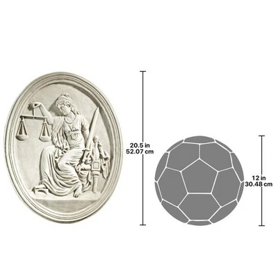 Design Toscano Old Bailey Courthouse Lady Justice Wall Sculpture 4 Design Toscano Old Bailey Courthouse Lady Justice Wall Sculpture - Image 2