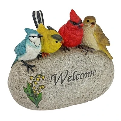 Design Toscano Birdy Welcome Garden Stone Statue: Large 10 Design Toscano Birdy Welcome Garden Stone Statue: Large - Image 8