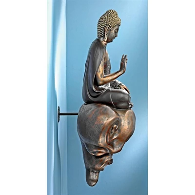 Design Toscano Enlightened Buddha On A Cloud Floating Wall Sculpture 3 Design Toscano Enlightened Buddha On A Cloud Floating Wall Sculpture