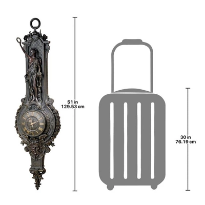 Design Toscano La Liberte Grande Palace Sculptural Wall Clock 4 Design Toscano La Liberte Grande Palace Sculptural Wall Clock - Image 2