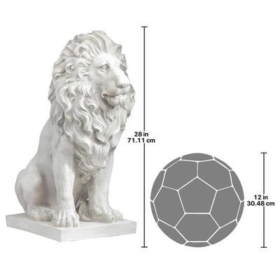 Design Toscano Lion Of Florence Sentinel Statue 8 Design Toscano Lion Of Florence Sentinel Statue - Image 6