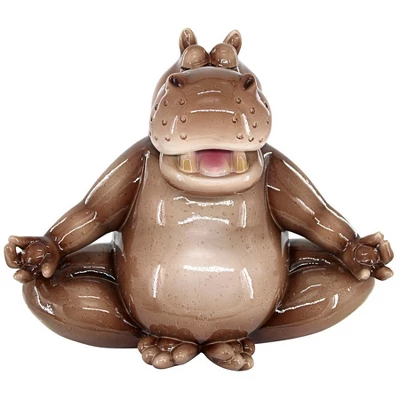 Design Toscano A Ton Of Zen Yoga Hippo Garden Statue 3 Design Toscano A Ton Of Zen Yoga Hippo Garden Statue
