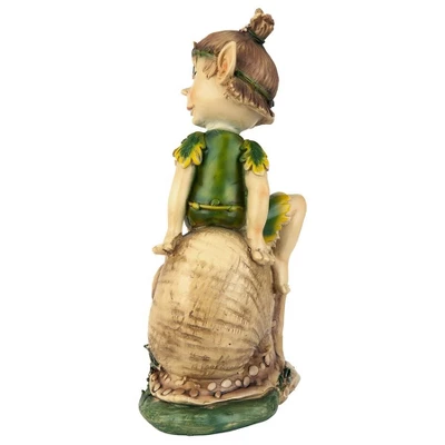 Design Toscano Pixie Pete Elfin Gnome Garden Statue 5 Design Toscano Pixie Pete Elfin Gnome Garden Statue - Image 3