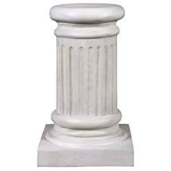 Design Toscano Classical Greek Fluted Garden Statuary Pedestal: Small -Design Toscano Store GUEST 4de9bb6c 07b2 4172 a87a fcad57639dfc