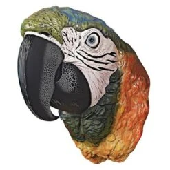 Design Toscano Paradise Parrot Head Wall Sculpture