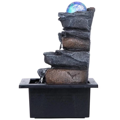 Design Toscano Spinning Orb Calming Tabletop Waterfall Fountain 6 Design Toscano Spinning Orb Calming Tabletop Waterfall Fountain - Image 5