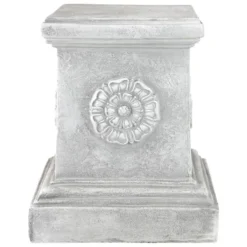 Design Toscano English Rosette Garden Sculptural Plinth: Large -Design Toscano Store GUEST 53fd23ec 591a 4e1f ace3 3c0edf2e2fde