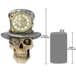 Design Toscano Steampunk Mad Hatter Skull Sculptural Wall Clock -Design Toscano Store GUEST 55f94017 0585 4908 a96a ccba1d01a1c7