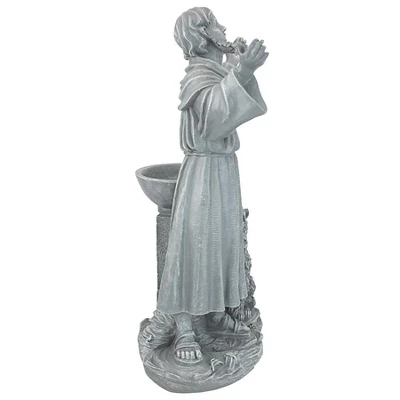 Design Toscano St. Francis's Garden Blessing Sculpture - Gray 5 Design Toscano St. Francis's Garden Blessing Sculpture - Gray - Image 3