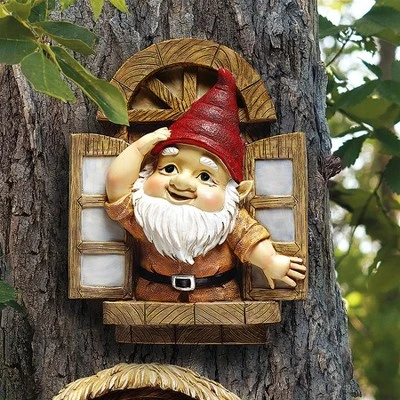 Design Toscano The Knothole Gnomes Garden Welcome Tree Sculpture 3 Design Toscano The Knothole Gnomes Garden Welcome Tree Sculpture