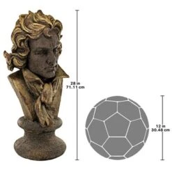 Design Toscano Ludwig Van Beethoven Sculptural Composer Bust -Design Toscano Store GUEST 59431374 5a5f 46bf b5ac a4117d57a8f5