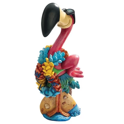 Design Toscano Flamingo Frank In Paradise: Pink Flamingo Garden Statue 3 Design Toscano Flamingo Frank In Paradise: Pink Flamingo Garden Statue