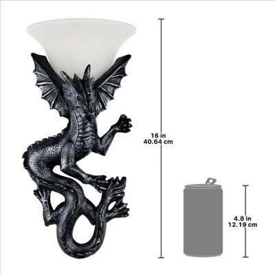 Design Toscano Heraldic Dragon Of Ravenscraig Castle Illuminated Wall Sculptures: Set Of Two 11 Design Toscano Heraldic Dragon Of Ravenscraig Castle Illuminated Wall Sculptures: Set Of Two - Image 9