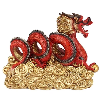 Design Toscano Asian Zen Dragon Garden Welcome Statue - Multicolored 5 Design Toscano Asian Zen Dragon Garden Welcome Statue - Multicolored - Image 3