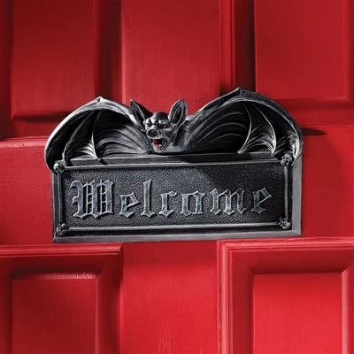 Design Toscano Vampire Bat Welcome Wall Sculpture Set Of Two 3 Design Toscano Vampire Bat Welcome Wall Sculpture Set Of Two