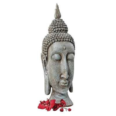 Design Toscano Sukhothai Buddha Inspired Garden Sculptural Bust - Green 3 Design Toscano Sukhothai Buddha Inspired Garden Sculptural Bust - Green