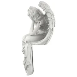 Design Toscano Resting Grace Sitting Angel Sculpture - Large, Off-White -Design Toscano Store GUEST 62b29f46 0a99 4f27 a20a fe768a3ae416