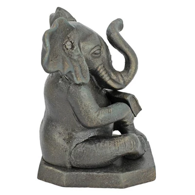 Design Toscano Educated Elephant Cast Iron Bookend: Single 3 Design Toscano Educated Elephant Cast Iron Bookend: Single