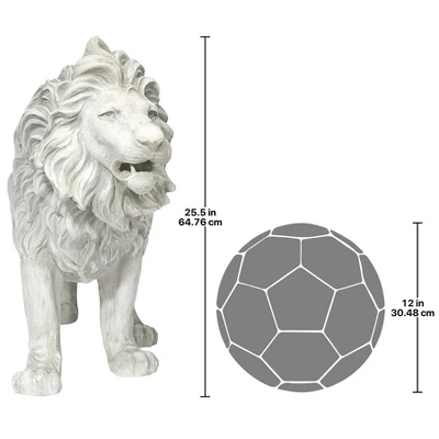Design Toscano Regal Lion Sentinel Of Grisham Manor Statue: Right Foot Forward 8 Design Toscano Regal Lion Sentinel Of Grisham Manor Statue: Right Foot Forward - Image 6
